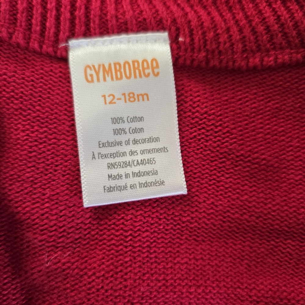 Gymboree Red Ruffled Kids Sweater - Picture 3 of 3